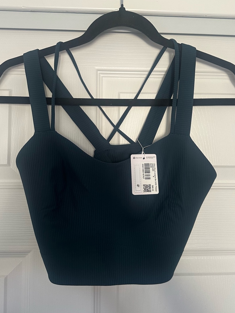 lululemon athletica Ribbed Like a Cloud Sports Bra - Indochine Blue
